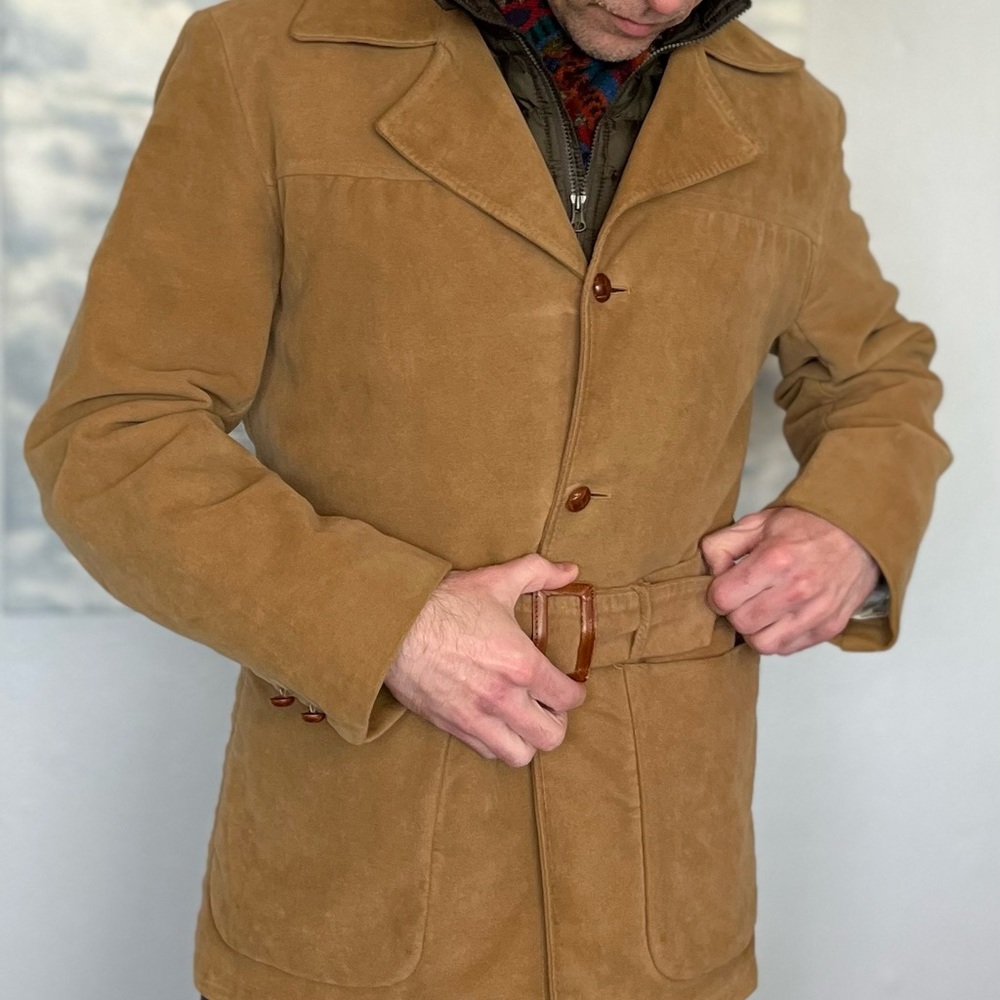 Vintage Coat, Cotton, 36R (Suede appearance) - Picture 4 of 7